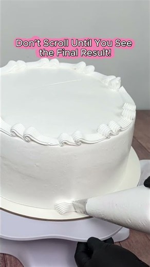 Satisfying Pink Rosette Cake #CakeDecoratingIdeas