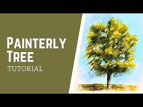 How to draw a tree step by step with soft pastels | Easy drawing tutorial for beginners