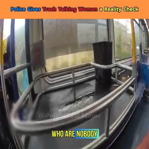 Police Gives Trash Talking Woman | Police Talk Meme