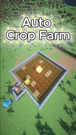 Minecraft Easy Auto Crop Farm Build #minecraft #minecraftbuilding