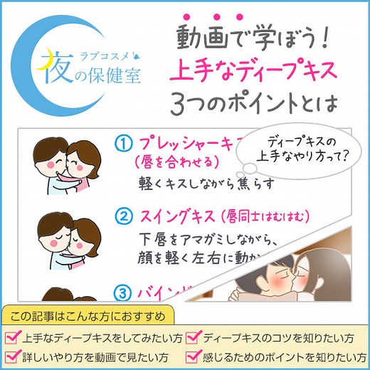 ディープキスのやり方！上手くなる舌のコツ - 夜の保健室コラム よるほけ