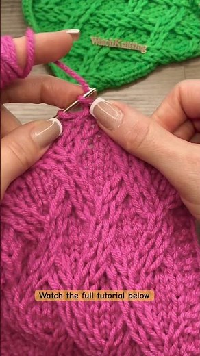 Watch the only full tutorial available for this stitch! #lattice #knitting #Stitch by #watchknitting