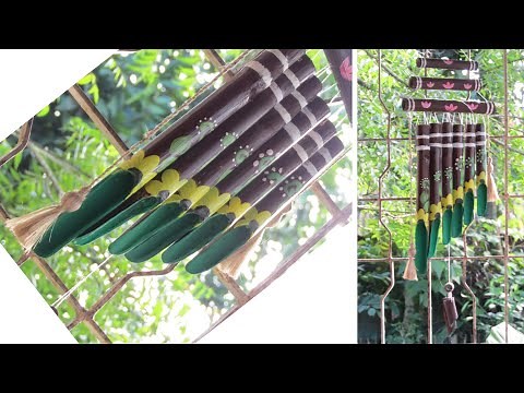 How to make bamboo wind chimes#bamboo craft