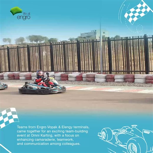 Engro Vopak & Elengy terminals, organised an electrifying adventure for the Engronians at Omni Karting Circuit. The high-speed racing and exhilarating team-building experience provided the perfect platform for employees to fearlessly tackle challenges, fostering unbreakable bonds and nurturing a spirit of togetherness. #Engro #ENablingGROwth #OmniKarting #EVTL #EETL | Life at Engro | Facebook