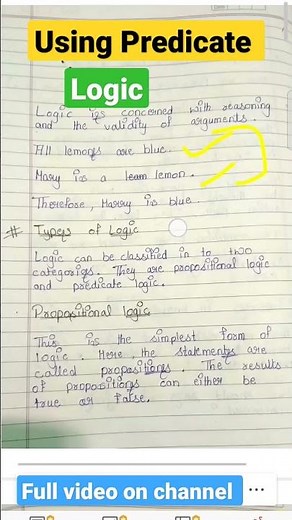 Using Predicate Logic ‪@BCAwithMannu‬