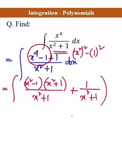 Integration - Polynomials || Math Practice #shorts #maths #calculus #integration