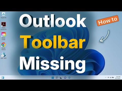 Outlook Toolbar is missing : How to get it Back
