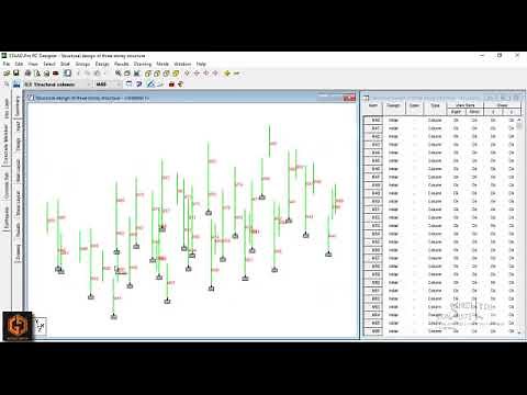 Structural bar bending schedule calculation using STAAD.PRO