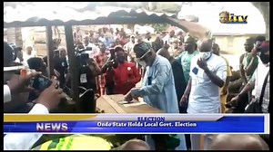 Ondo State holds local government election Residents of Ondo state today went to the polls to elect Chairmen and Councilors who will take over the helm of affairs at the Local government level in the next three years. Ondo state correspondent Jonah Omorowa, who monitored the election in Idanre, Owo and Okitipupa across the three senatorial districts of the state reports that voters turned out in large numbers to exercise their franchise. www.itvradionigeria.com www.youtube.com/itvradiong www.fac