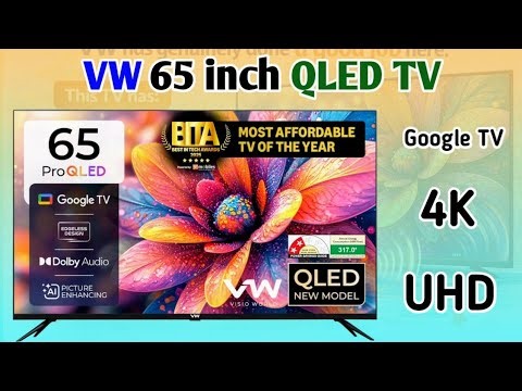 VW 65 inches Pro Series 4K Ultra HD QLED Google TV 🔥