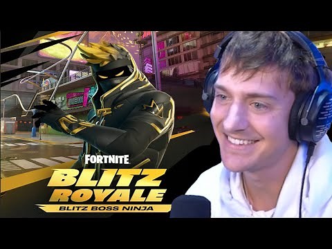 Ninja Reveals His NEW Icon Skin & His OWN Weapons In Fortnite!