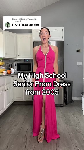 Replying to @Sunandcookies the try on!! Senior prom 2005, senior prom dress 2005, 2005 high scholl, cache dresses #2000s #nostalgia #2000snostalgia #millennialsoftiktok #millennialnostalgia #2000shighschool