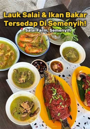 Breakfast dan lunch lauk kampung yang sumpah sedap! Kalau nak makan ikan bakar and lauk salai yang banyak pilihan dekat sini la tempatnya! Salai Farm 📍 Lot.474, Lorong Mahmood Sain, Jln Bangi Lama, Kampung Sungai Purun, 43500 Semenyih, Selangor ⏰ 7.30am - 5pm (Setiap Hari) #salaifarm #klfoodie #ikanbakar #lauksalai #semenyih