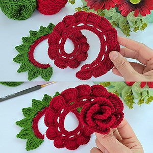 💕 AMAZING Crochet Flower Tutorial | Step by Step for Beginners #fblifestyle | Crochet knitting love
