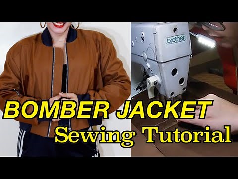 HOW TO MAKE A BOMBER JACKET PT. 2 | SEWING TUTORIAL | LA MODÉLISTE