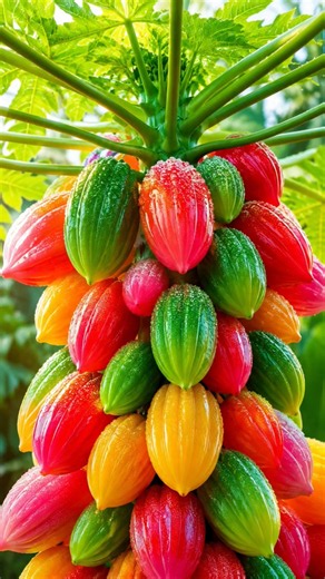 Easy and fast method to grow and propagate papaya fruit trees #garden #fruit #nature