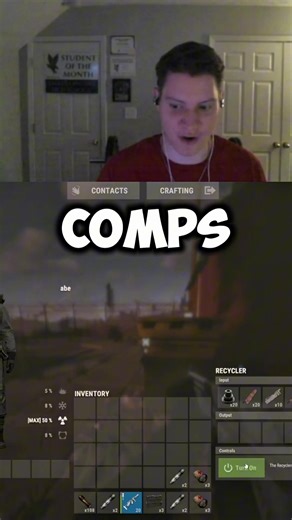 How long does it take to recycle a row of comps in Rust? #rust #comps #recycler #rusttips #rustconsole