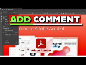 How to Add Comment in Adobe Acrobat 2025?