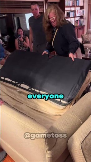 Couch trap BACKFIRED 💀 #prank #family #shorts