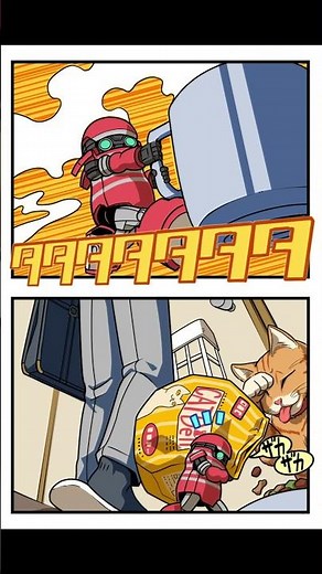 【TENGAロボ】発進‼︎【4コマ漫画】#マンガ #4コマ漫画 #イラスト #fypage #funny #ゆるキャラ