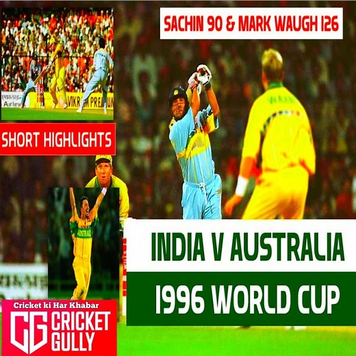 63K views · 738 reactions |  INDIA vs AUSTRALIA 1996 WORLD CUP...