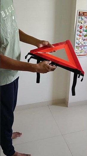 How to Use the Red Emergency Triangle at Night | Safety Tip for Drivers 🚗⚠️ #roadsafe