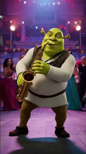 Shrek is cooking with the saxophone and rebuilding his finances #rock