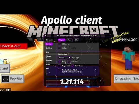 Minecraft Apollo client 🎉 1.21.114 link in comment #minecraft #hacker #apollo #client #edit #pvp #
