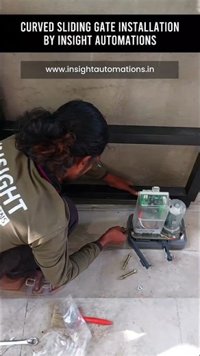 Insight Automations | Complete installation process of our recently completed premium curved sliding gate. Precision engineering, smooth movement, and a... | Instagram