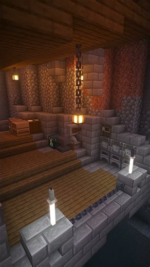 I Built A House Inside This Cliff,Here's How 😱 #minecraft #shorts