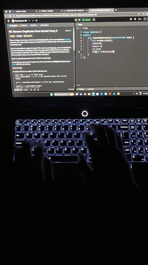 Remove Duplicates from Sorted Array II | #reels #Coding #DSA #LeetCode #Programmer #C++ #Developer