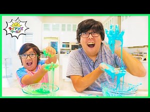 How to Make OOBLEK! DIY Slime at Home with Ryan!!!