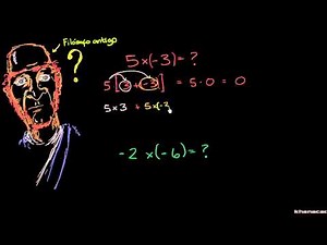 Porque é que multiplicar negativo por negativo dá positivo? - Khan Academy em português (7º ano)