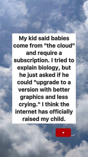 Babies from the Cloud #parenting #tech #shorts