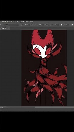 How I draw Nightmare King Grimm from Hollow Knight #hollowknight #nightmare #art #riny #shorts