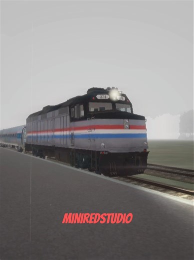 EMD F40PH Amtrak train and rail yard simulator #edit #amtrak