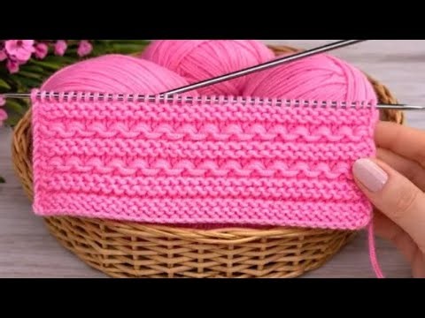 Very easy knitting pattern with two needles | Beautiful knitting pattern