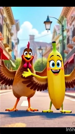 CHICKEN BANANA| AI Animation Short #shorts #funny #comedy#shorts #funny #comedy #viralshorts