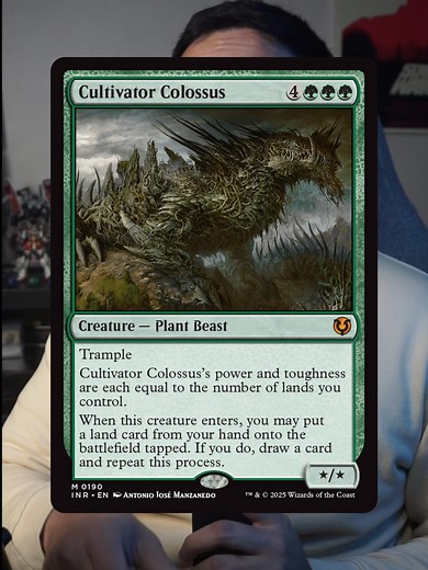 Cultivator Colossus Is *BROKEN* With Abundance!? #mtg #magicthegathering #mtgtiktok #thoughts #combos #combo #mtgcombo #mtgskit #ccg #skit #fyp #discussion #wow #tcg #edh #commander #mtgedh #mtgcommander