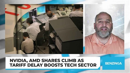 NVIDIA, AMD Shares Climb As Tariff Delay Boosts Tech Sector