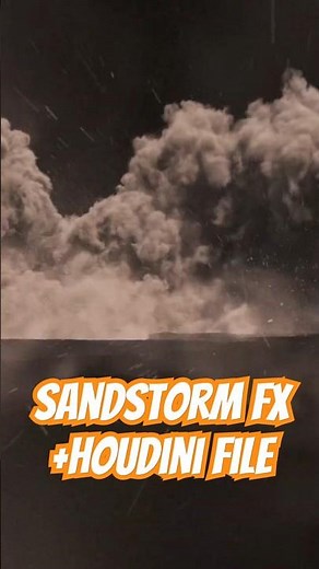 Houdini 20.5 Sandstorm FX Breakdown! 🌪️🔥 (+ Houdini File) ‪@houdini3d‬ #houdinifx