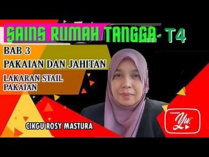 LIVE SAINS RUMAH TANGGA . BAH 1 LAKARAN STAIL PAKAIAN BERSAMA CIKGU ROSY MASTURA #1