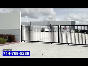 Commercial Sliding Metal Gate Installation Orange County