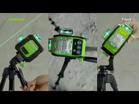 How to Use Huepar 360° Laser Level ST03CGT with Tripod - Complete Setup and Features Explained