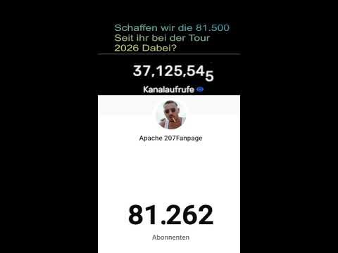 Apache 207fanpage Live Counter 2026 Teil6 #shorts