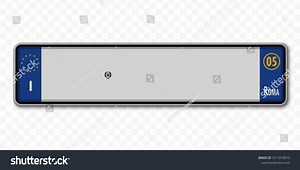 Car Number Plate Vehicle Registration License Stock Vector (Royalty Free) 1611018673 | Shutterstock
