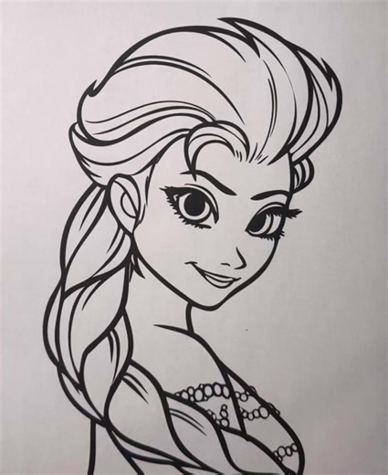 Coloring Fun with Elsa from Frozen