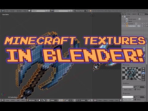 Minecraft Custom Textures into Blender! [Easy]