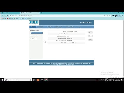 DBC Wifi Router Login | DBC WIFI ONU | BY USING LAPTOP OR COMPUTER 🖥️
