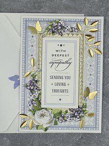 With Deepest Sympathy -handmade Sympathy Card – Floral Bereavement Card - Etsy